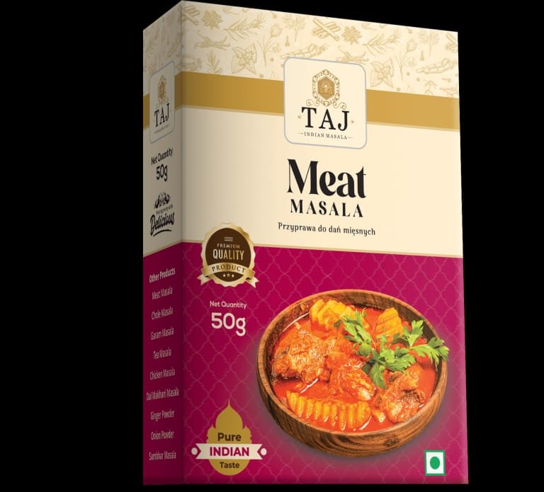 TAJ INDIAN MEAT MASALA 50GM BOX