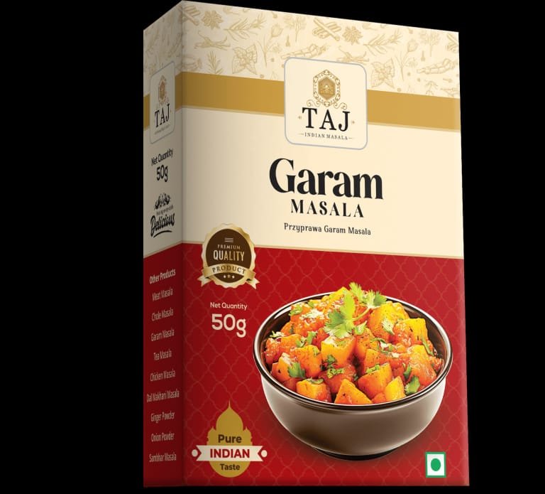 TAJ INDIAN GARAM MASALA 50GM BOX
